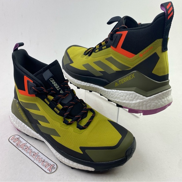 Adidas Terrex Free Hiker 2 Gore-Tex Olive Hiking Shoes Mens Size 10 GV8900